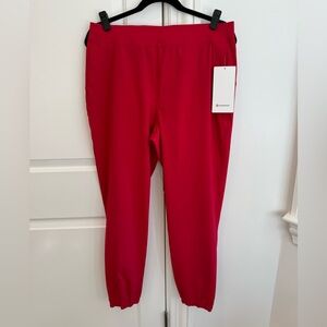 Lululemon Adaptive State High-Rise Jogger Short 25" Size 10 Dark Red NWT